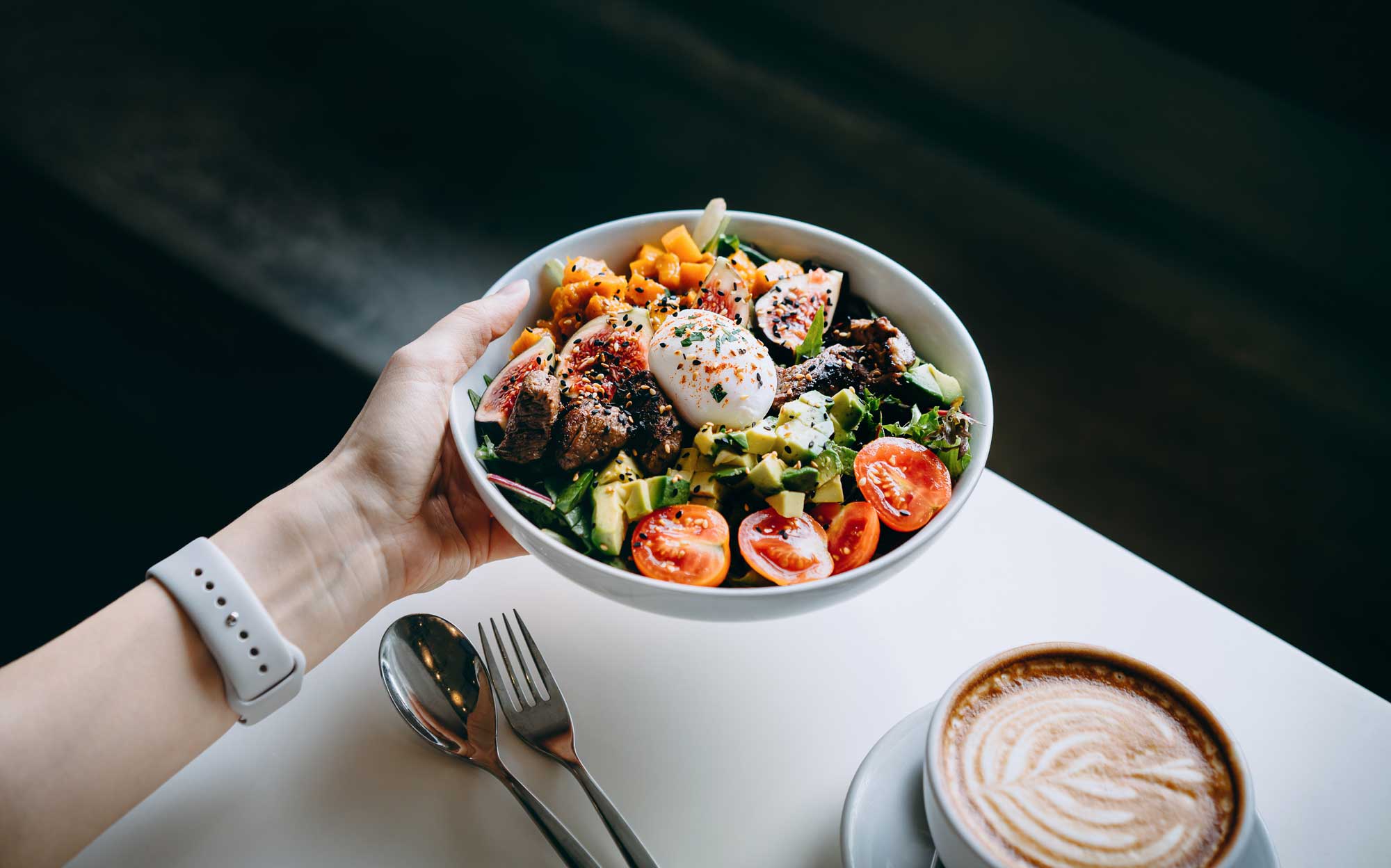 Cobb sallad med biff