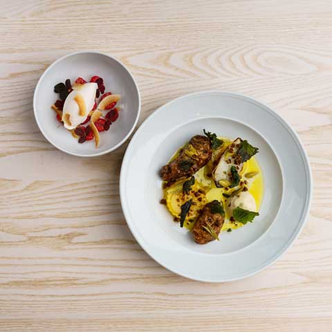 Svarta Räven uppdukat bord